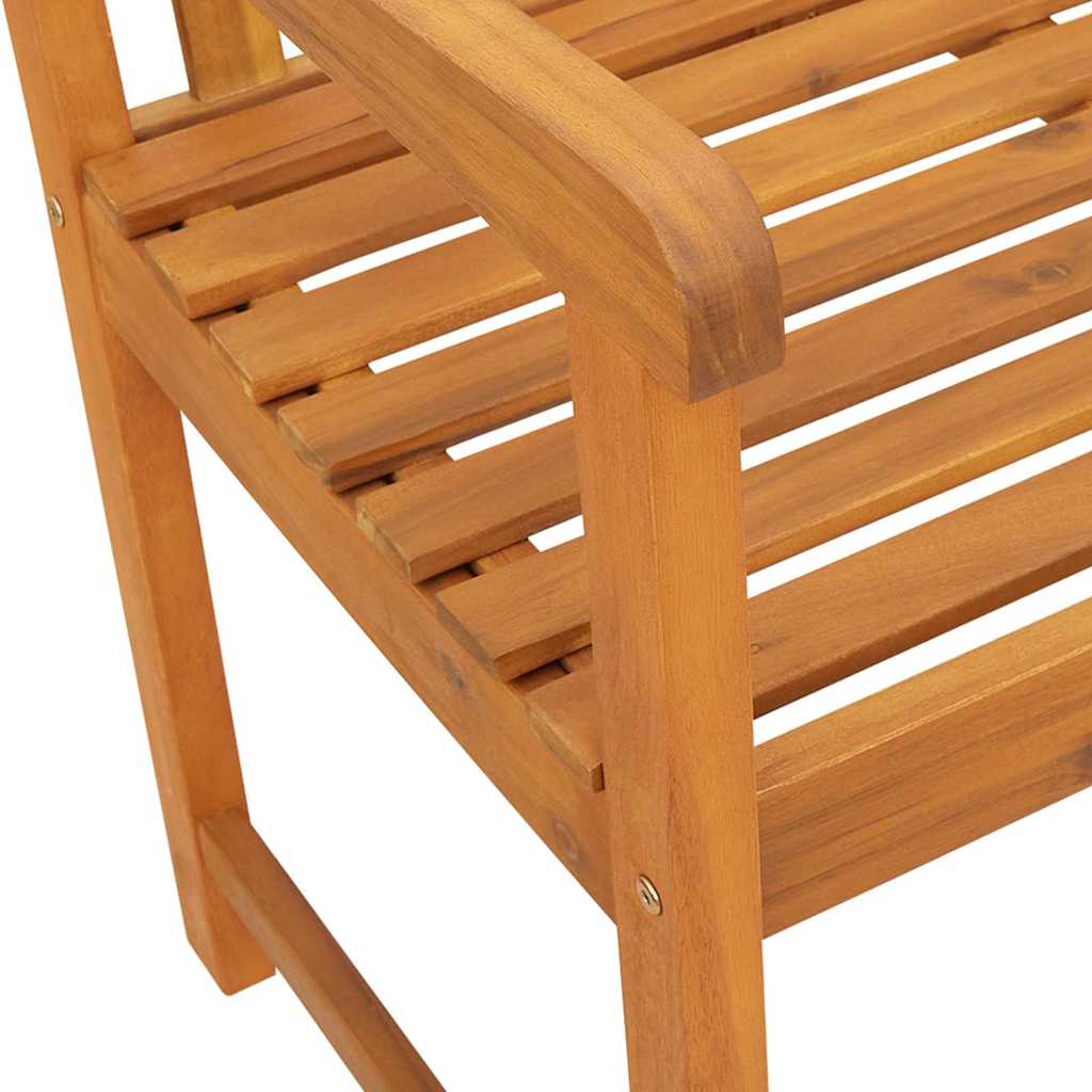 Garden Bench Brown 220 x 56 x 90cm Solid Acacia wood